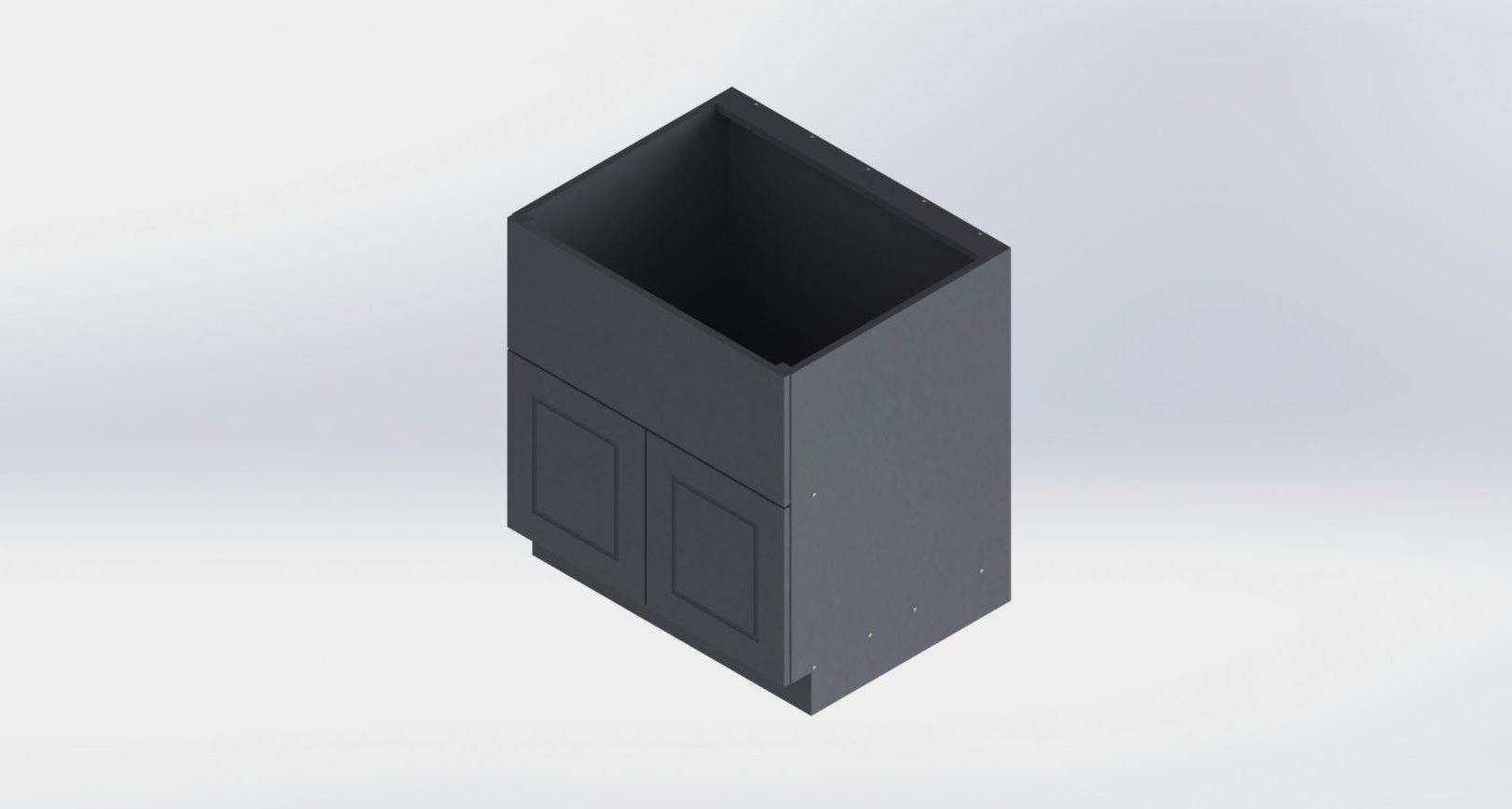 Universal Grill Base Grooved Charcoal Gray