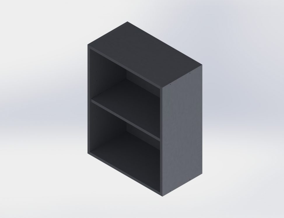Charcoal Gray Upper No Door