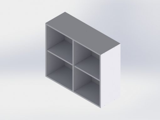 Open Upper Cabinet With Divider
