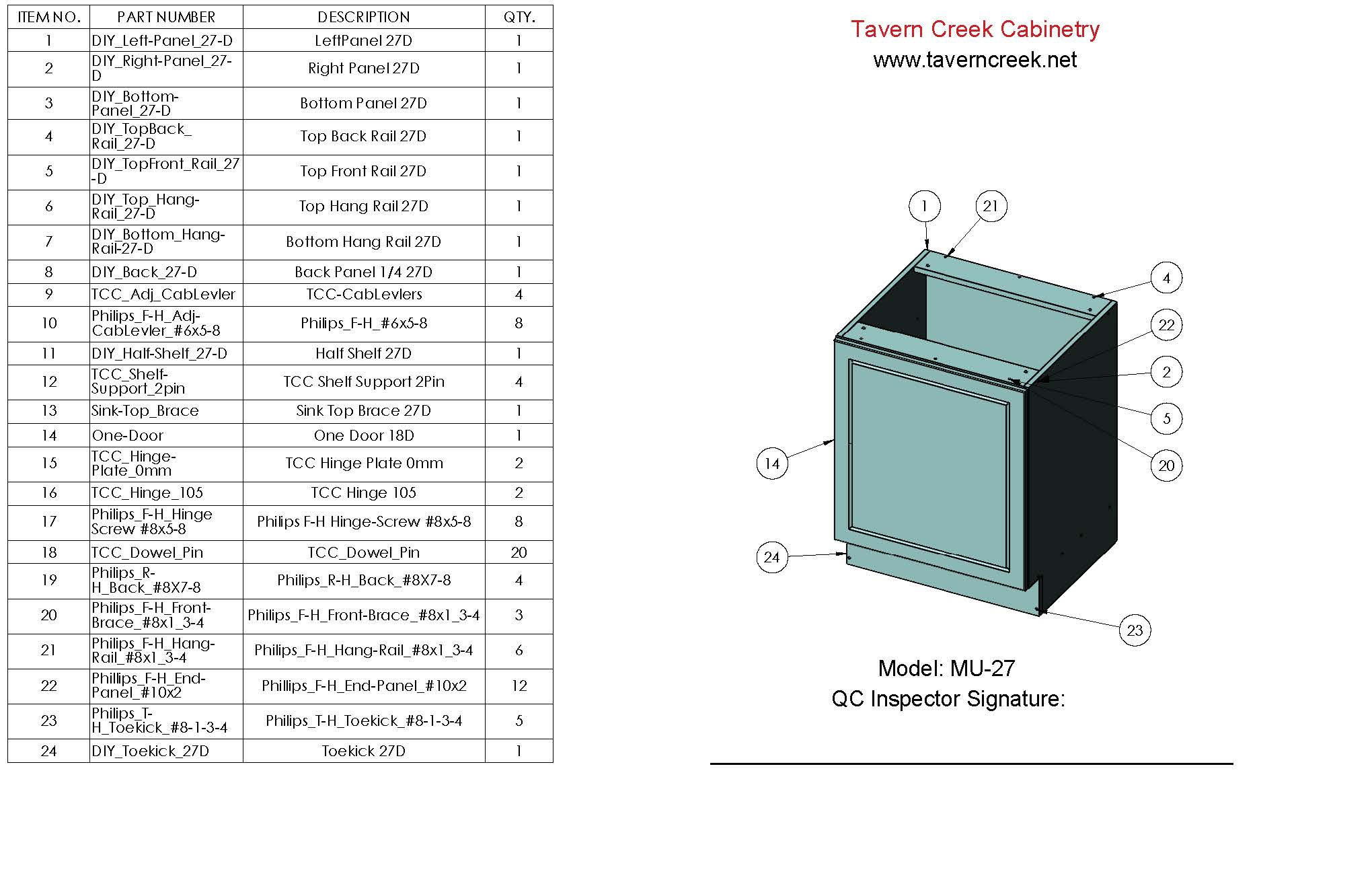 Base-Cab_27_BOM QC Inspector MU-27